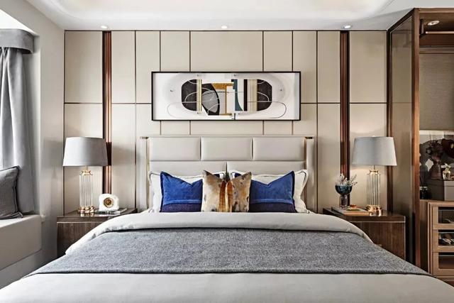 115㎡现代轻奢,配色稳重优雅,材质华丽高级,风格很独特