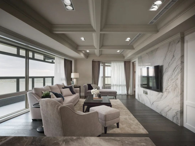 156平现代风三居室一个没有阻隔与家人之间亲密互动的空间