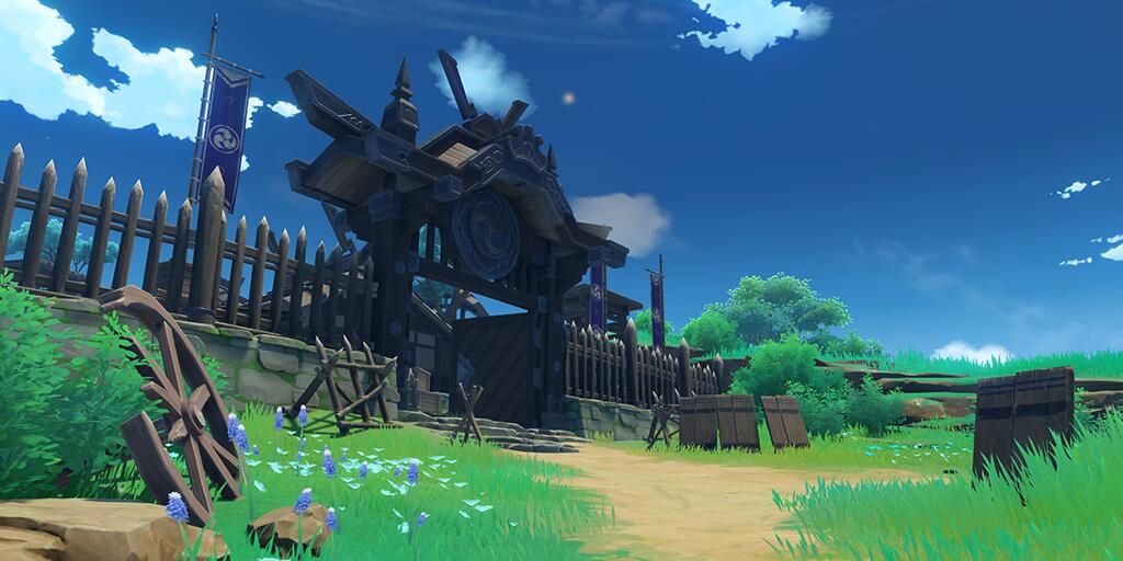 原神|原神:1.7稻妻实机风景图欣赏,丘丘人换成武士,雷神武器竟然是长枪