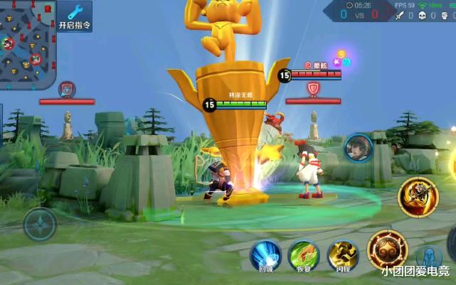 孙尚香|王者荣耀：3d视角下的英雄，孙尚香回城召唤刘备，东方曜被追着打