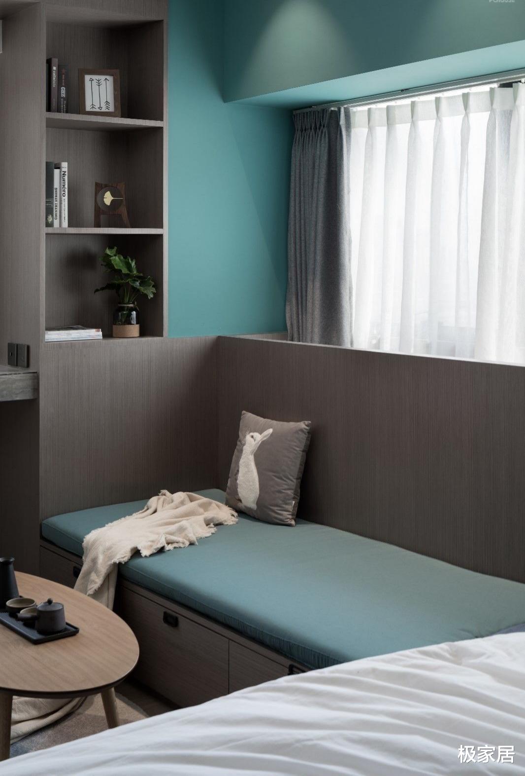 33平米房子,运用低色调手法,创造安静又舒适的睡眠空间