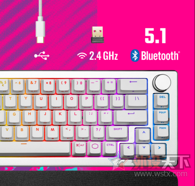 ie|酷冷至尊发布袖刃CK721三模无线机械键盘