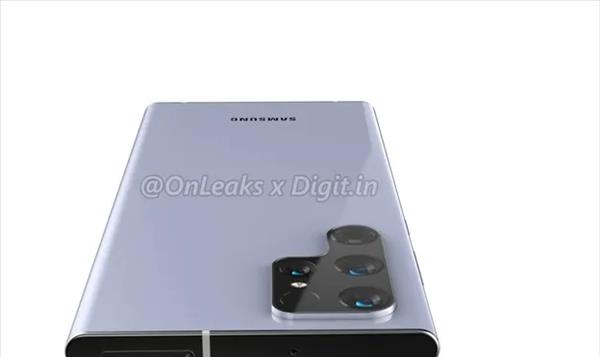 高通骁龙|Galaxy S22 Ultra渲染图曝光,骁龙898加持,居中挖孔屏