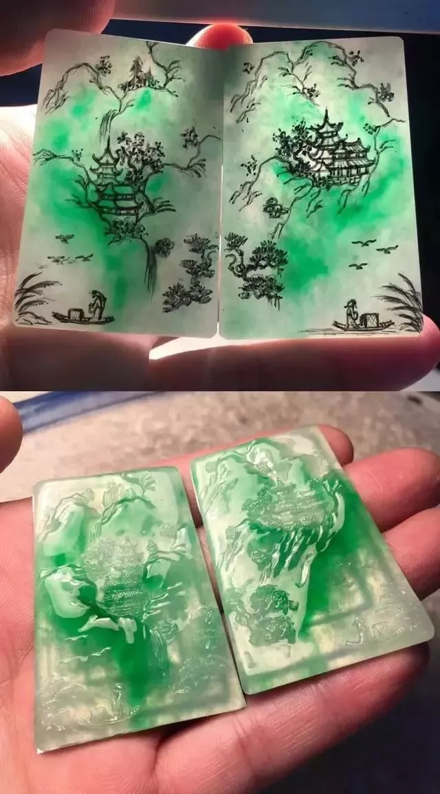 翡翠|当极品翡翠与精湛雕工碰撞后，每一件作品都让人赏心悦目！