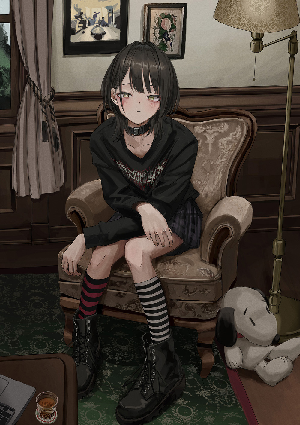 画师|【P站画师】暗黑系的酷酷女孩！日本画师儀式的插画作品