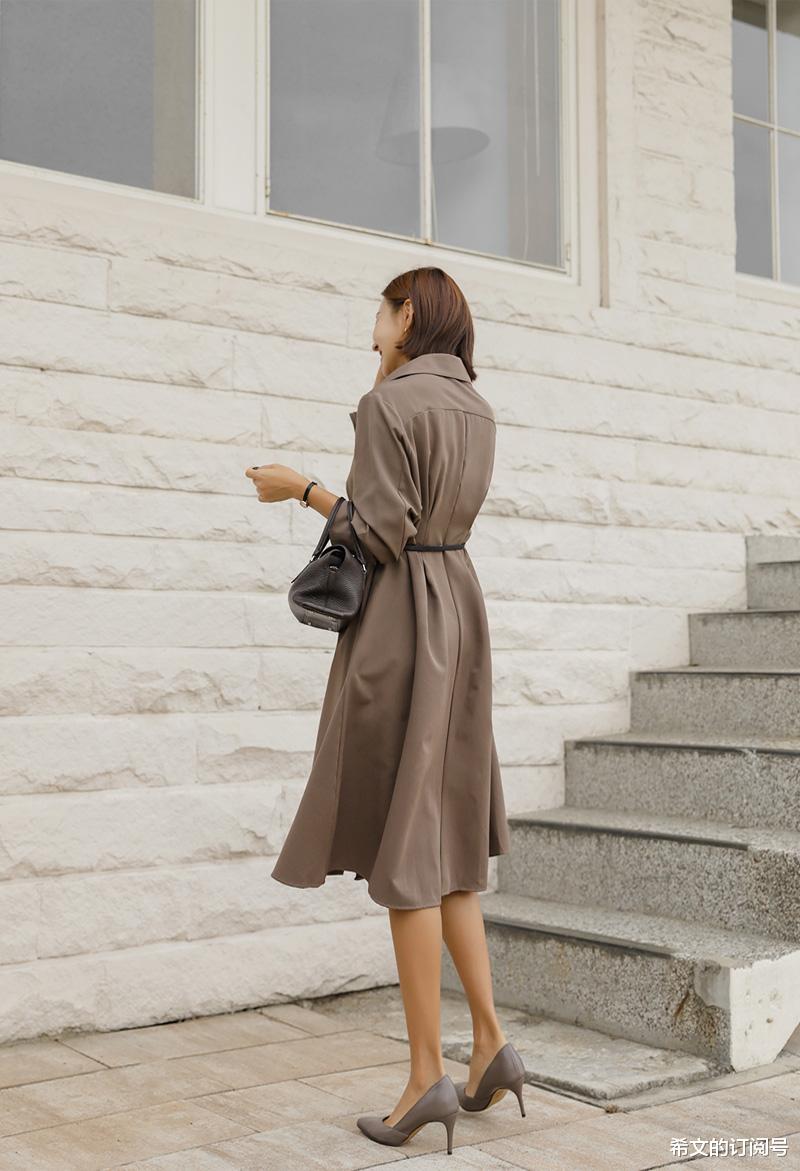 工人|简约的秋冬款连衣裙，很好塑造职场精英感