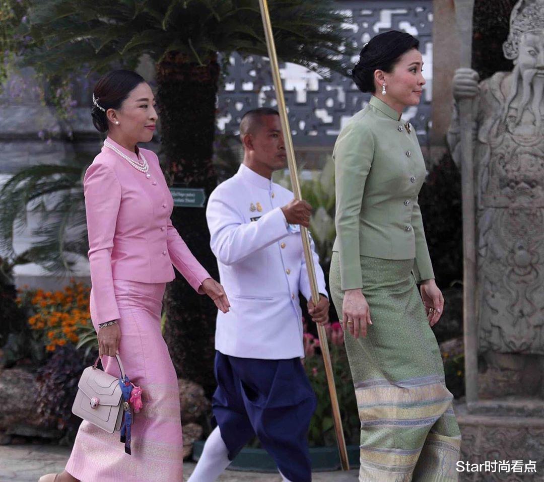 Star时尚看点|泰国大公主是真王者！泰王为其打伞像保镖，和同岁继母像亲姐妹