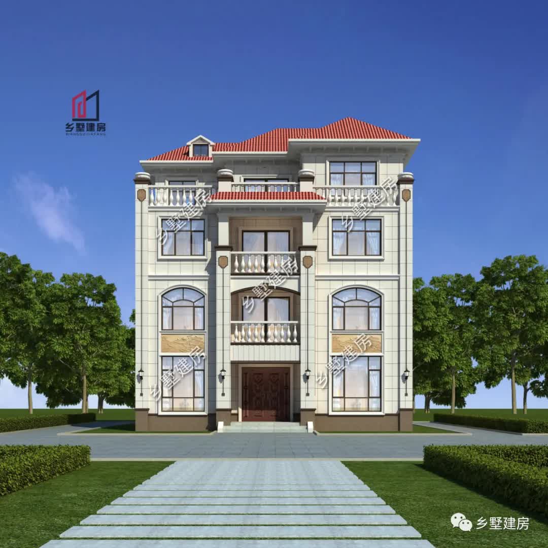 |农村四层大别墅，好看又实用，全家一起住都可以