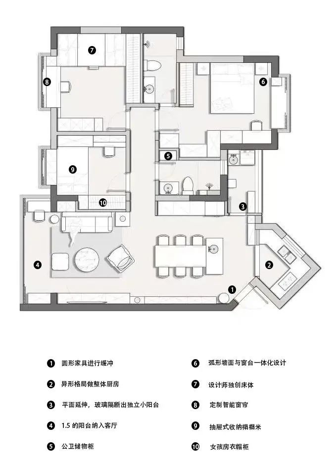 |115㎡现代简约风,这样简单装修一下,却是休闲又宜居!