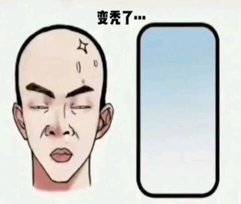 摄像头 手机屏幕拟人，这很形象，变秃了就变强了