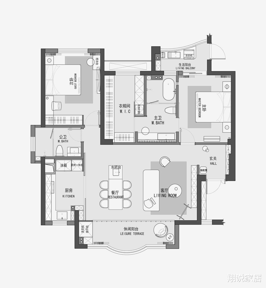 |105平方米的个性小屋，温馨别致，尤其是客厅的大窗，太美了