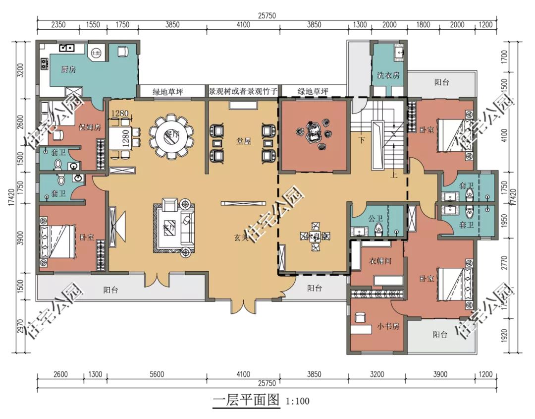精选图库：10套带地下室的农村户型图