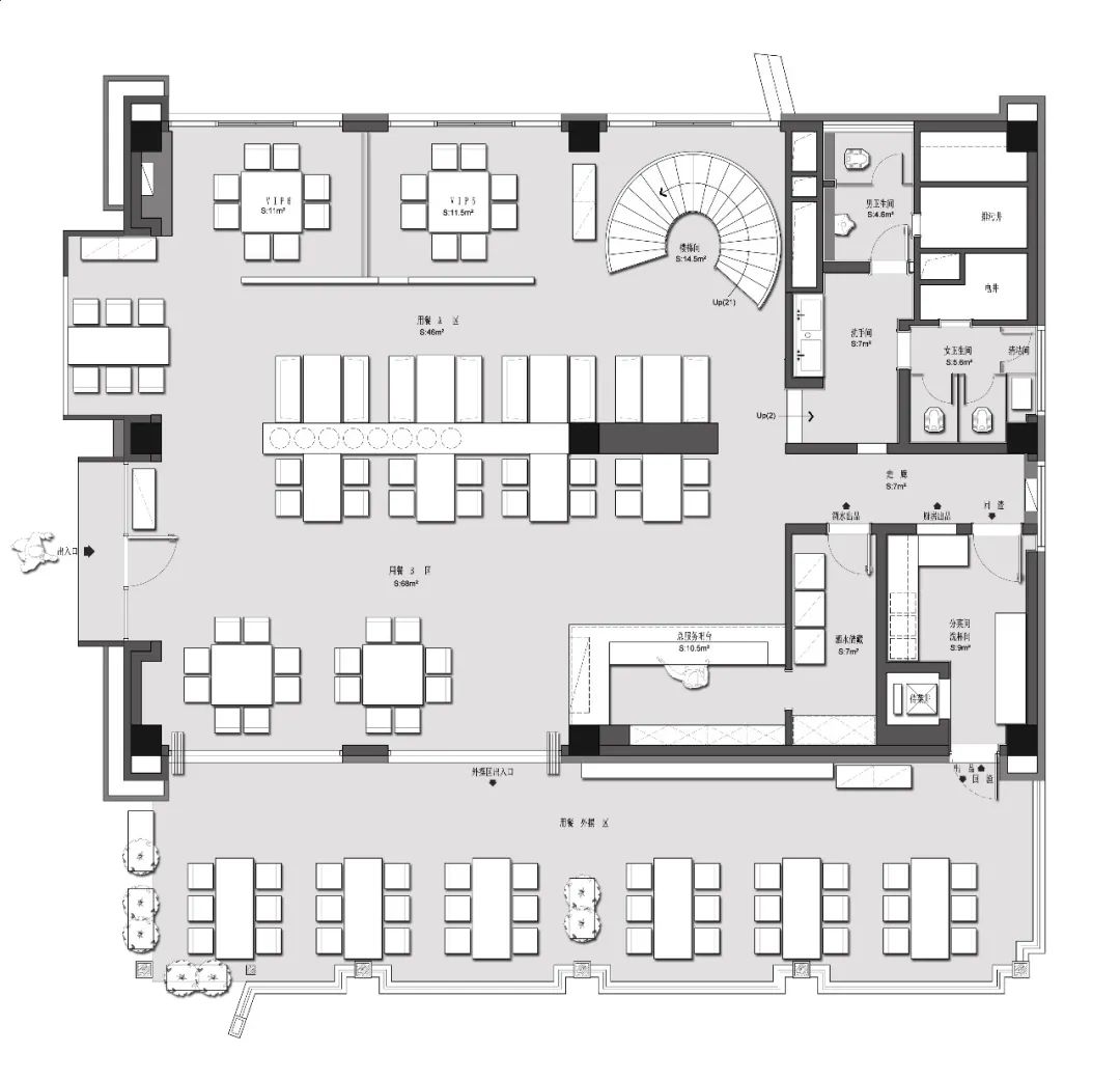 荐设 谢江明作品重庆天地餐厅：“雾食”，更务实