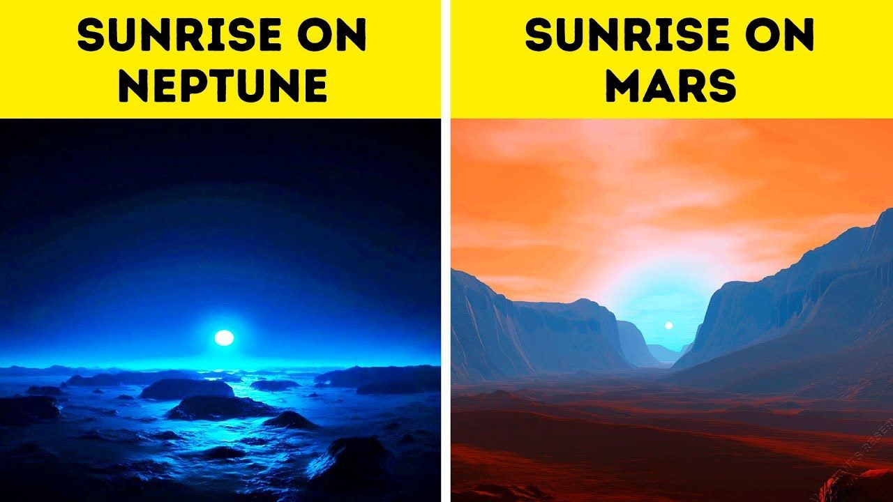 太阳系 其它行星上的天空看起来是什么样子的？