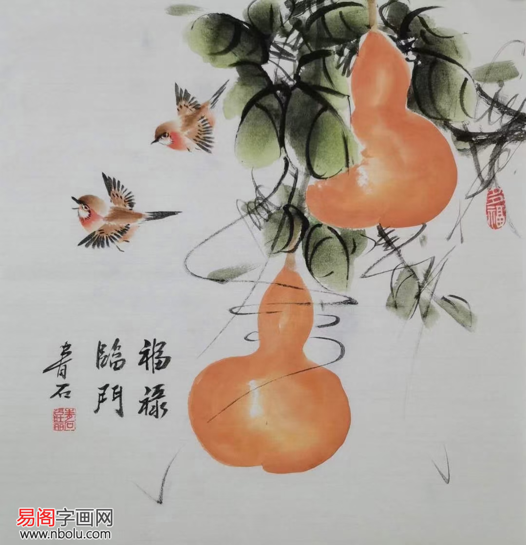 花鸟画|吕壮丽(青石)花鸟画：物我两忘  满纸花香