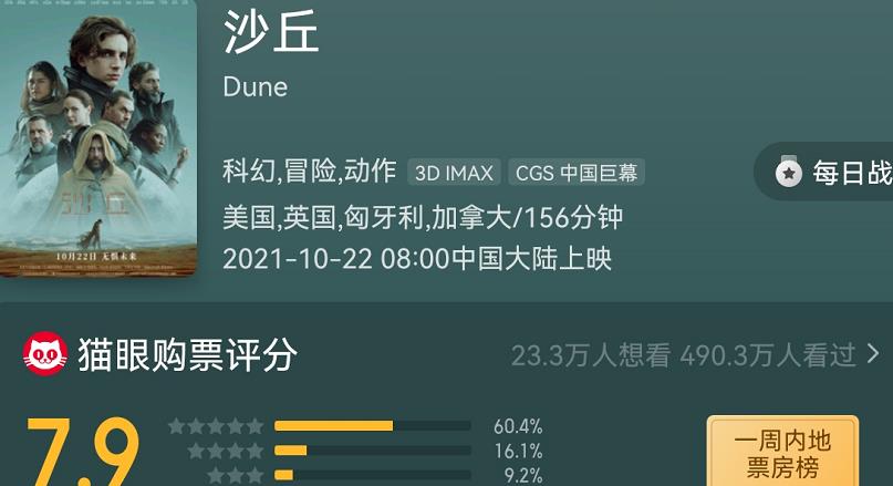 花匠小美 10天2个亿，《沙丘》上映后反响平平，国外电影突然就“不香”了