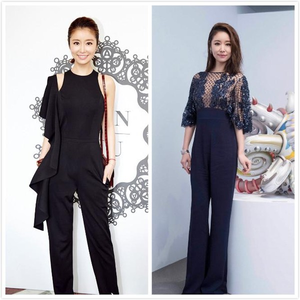 章子怡|林心如真是什么风格都敢穿,穿的衣服亮闪闪,却被青色眼影抢了镜