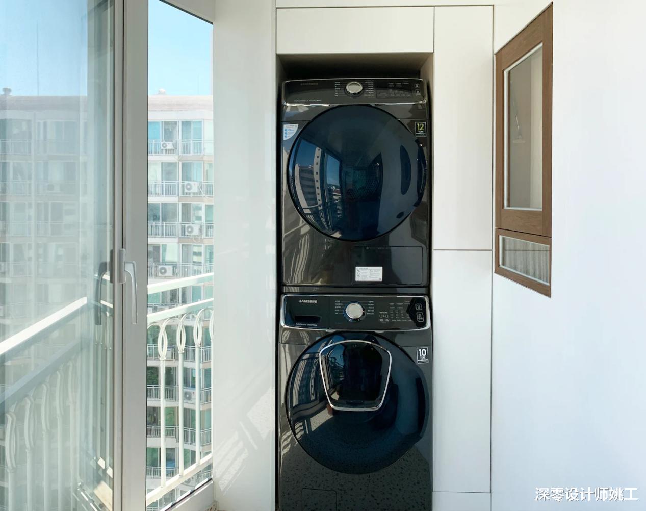 孩子上高中买了套二手学区房, 一分为二的阳台, 看着太通透了!