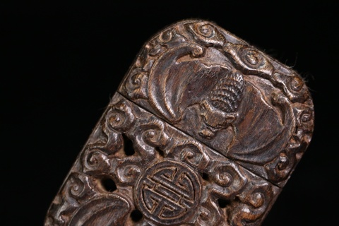 沉香|清 老沉香福寿香囊