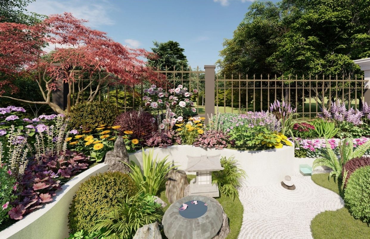 60㎡现代日式庭院设计，让您体验最美花园，有院子必须建一个