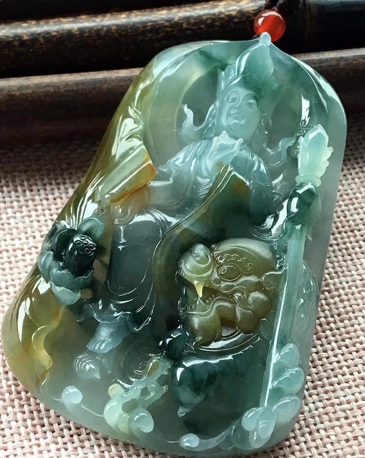农耕|翡翠雕刻的四大菩萨，购买时一定要分清楚，不要乱买！
