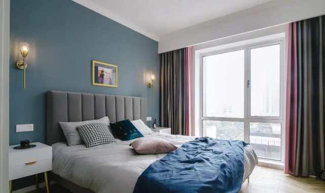 120平现代简美轻奢两室,地面全屋鱼骨拼,超大衣帽间