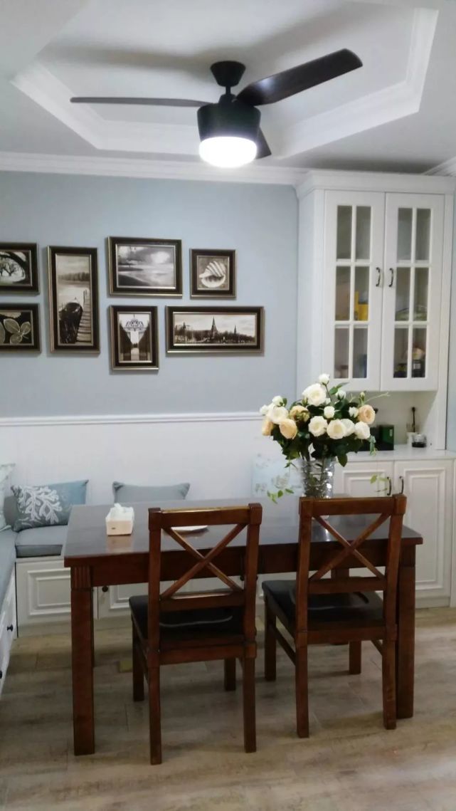 |1㎡的卡座餐厅，小户型餐厅就适合这样做，太实用了