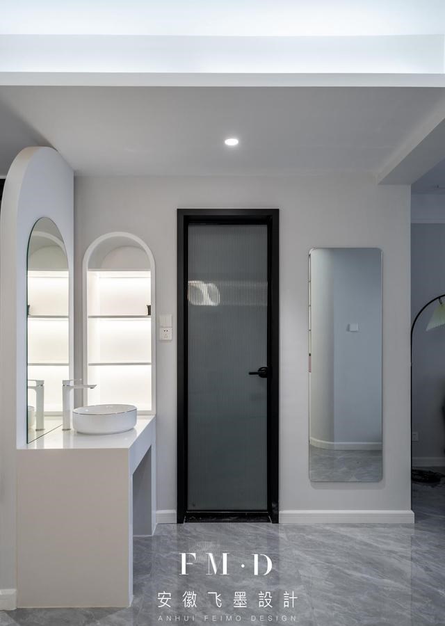 |经历过才懂,玄关不仅要装柜子,设计个洗漱台也同样重要,很实用