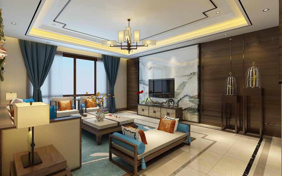 大连星艺装饰|大连装修|中式、美式混搭风格_如此之美