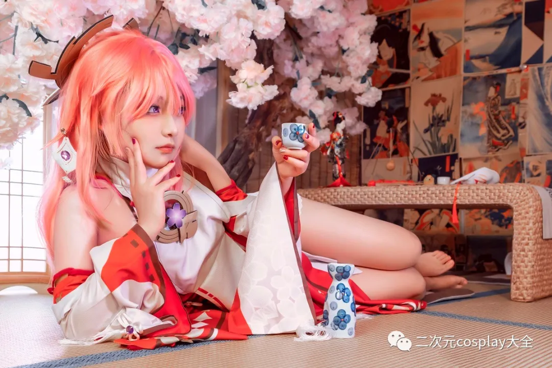原神|《原神》八重神子cos,眼睛温柔有感染力,还有可爱的颜值