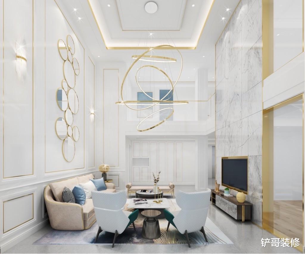 260平复式住宅,简约轻奢的家装设计,增强家人与空间的联动