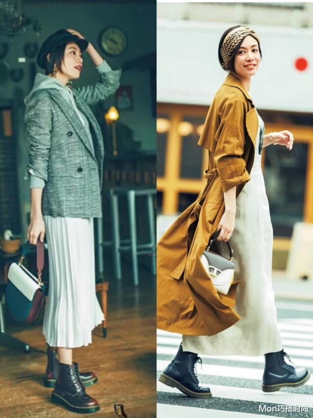 Mon巧搭时尚|今年秋冬为什么流行“短靴+半裙”？看完这些穿搭示范，你就懂了