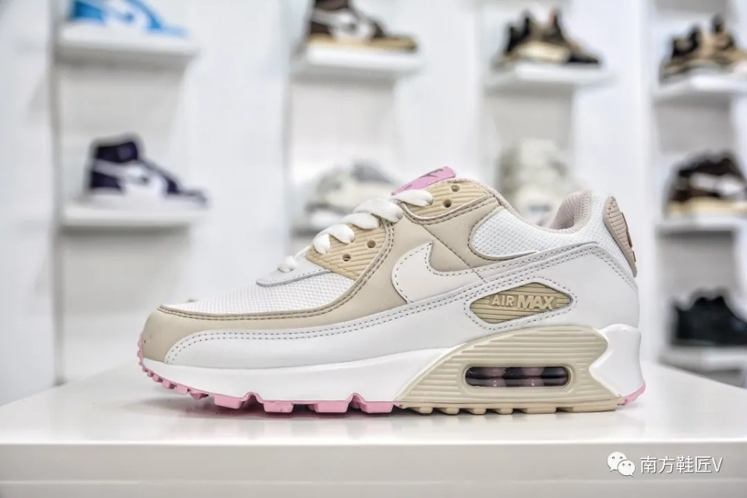 南方鞋匠|清新造型，Nike Air Max 90 奶希粉白，小仙女上脚?