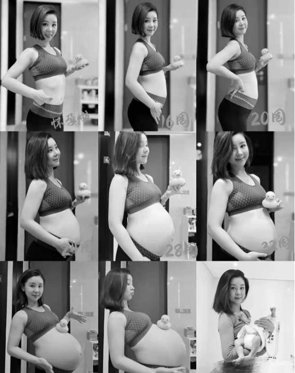 李小萌|李小萌晒孕期变化照，产后20天瘦了一大圈，双手纤细腰部无赘肉
