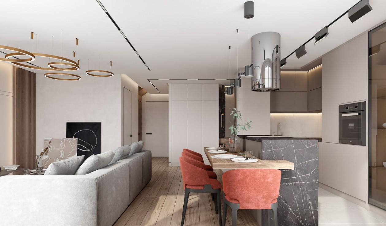 家居解题|110㎡浅色系空间，营造现代空间的精致感！