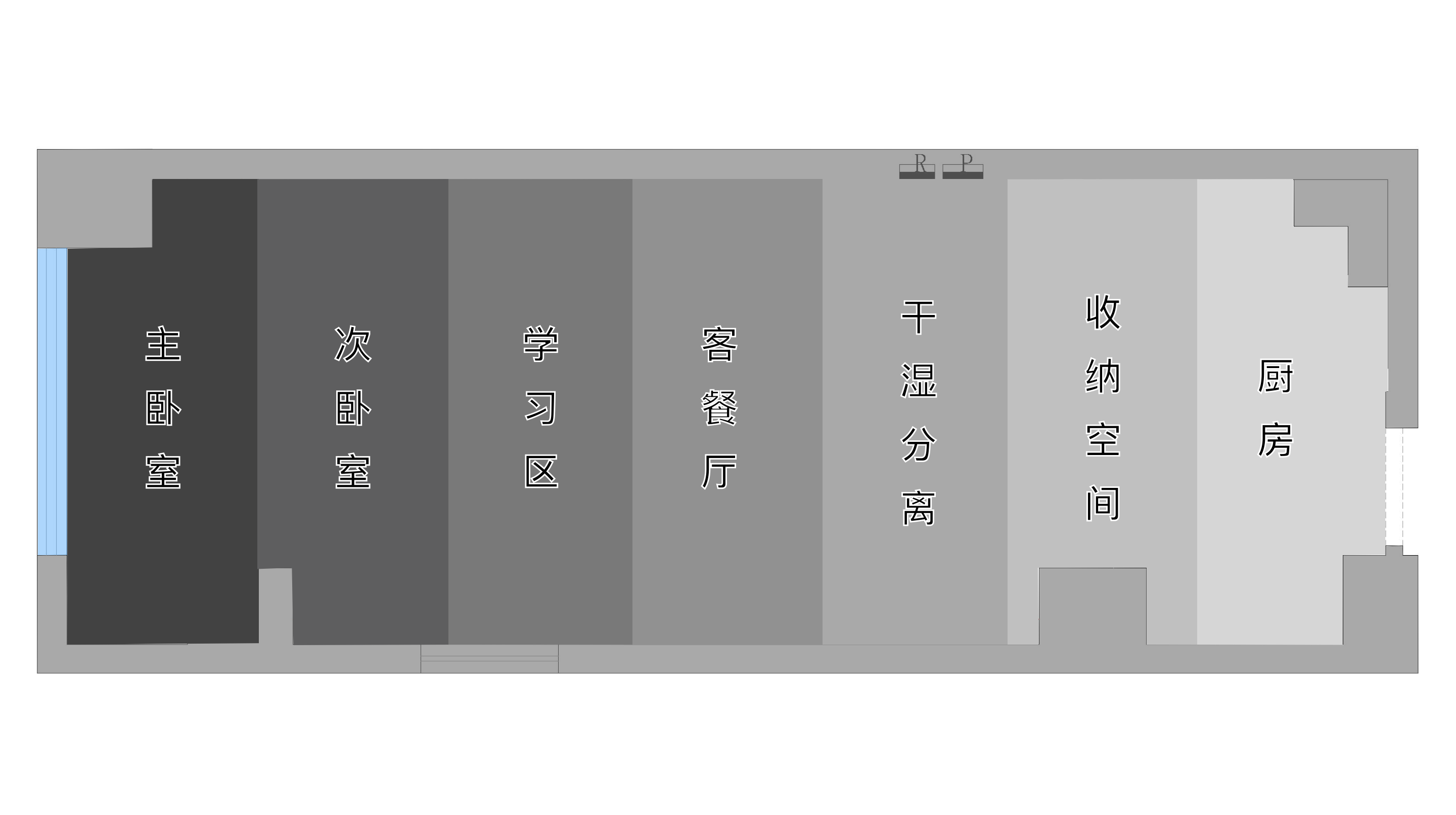 弥高空间设计|26平超小单身公寓爆改，一室一厅，超强收纳能力