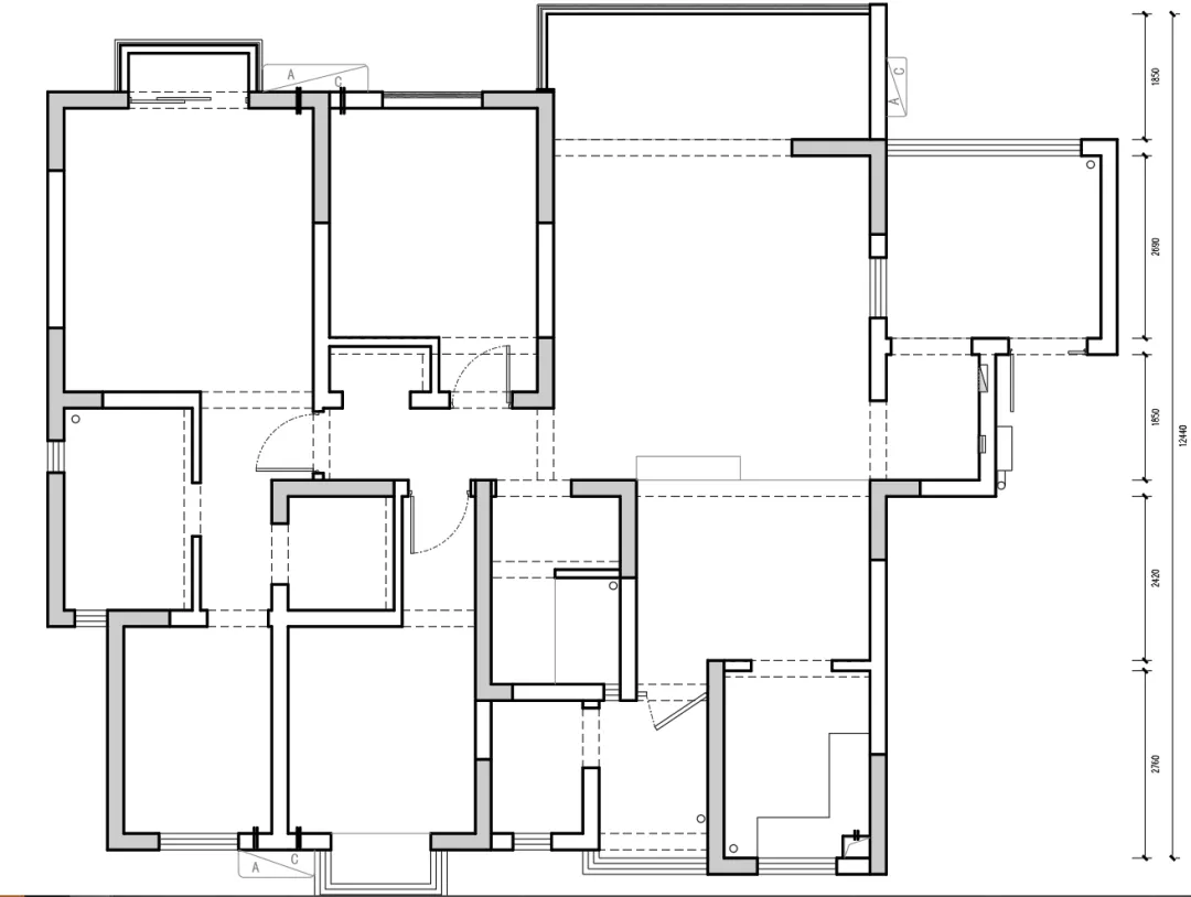 168㎡五口之家不设限的互动设计,让生活更有乐趣