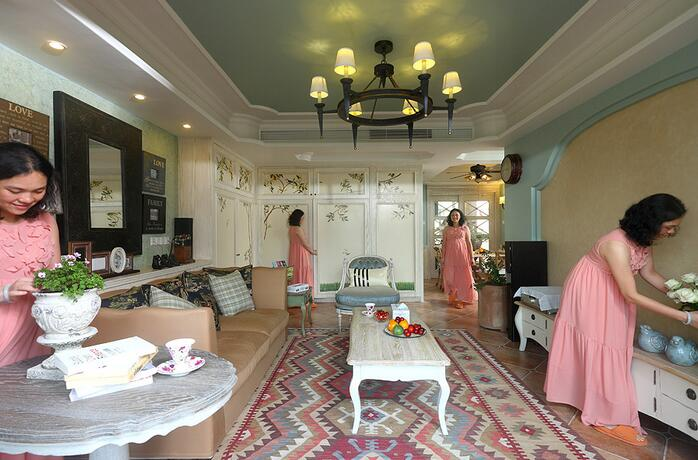 装修时尚家 晒晒我的新家,欧洲风超级漂亮,我妈从乡下一来就说我乱搞