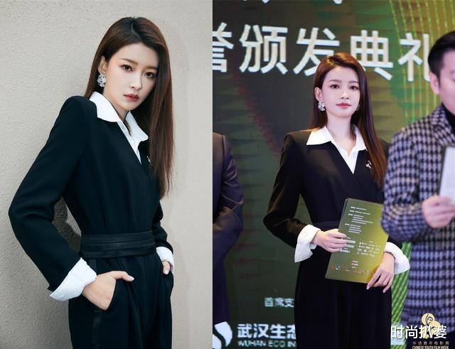 高定|杨幂宋茜香奈儿套装利落！baby穿羽毛ES高定，网友却说撑不起来？
