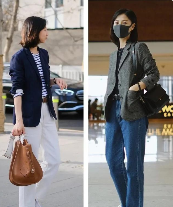 穿衣搭配|曾黎造型太“大胆”，露腰西装设计显性感，沉稳大气难掩妩媚