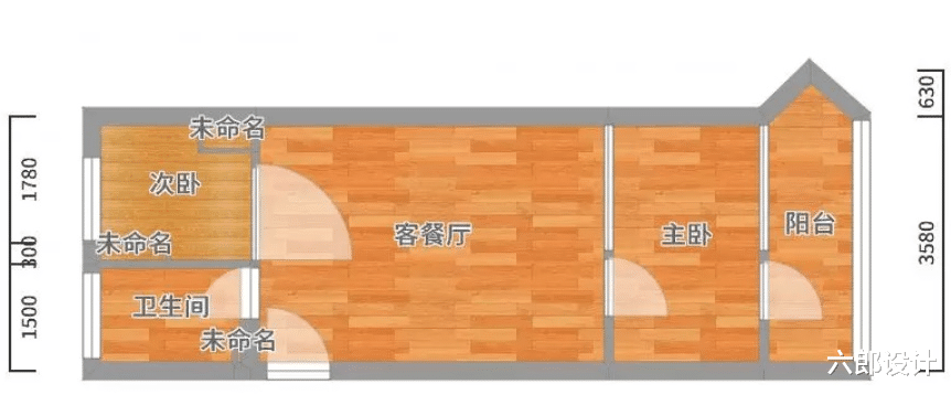 六郎设计|他俩的41㎡日式风美宅，长条户型装出小而美两居，通透宽敞太爱了！