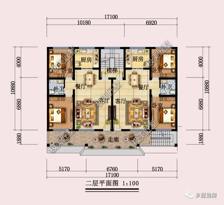 民法典|超好看的双拼别墅，建上一栋全家夸，喜欢就收藏吧