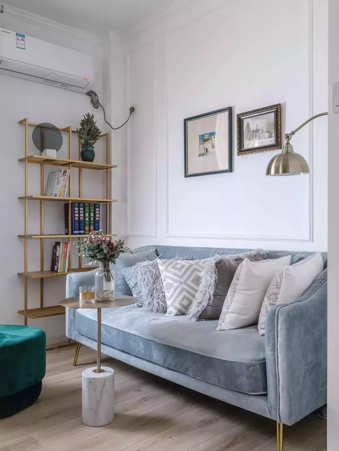 70平老房翻新,客厅装进卧室,华丽变身精致复古小三居