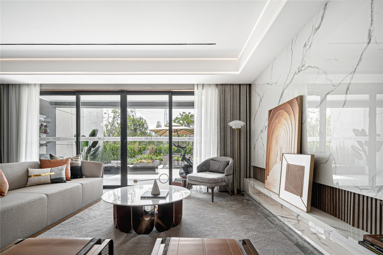 |174㎡叠墅软装设计,打造现代空间的时尚奢华感!