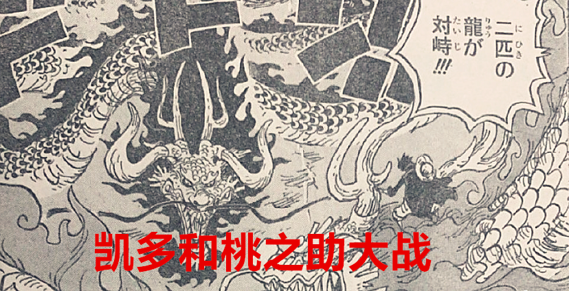 凯多|海贼王1026话：大蛇果然还没死，桃之助咬住了凯多的“龙蛋”？