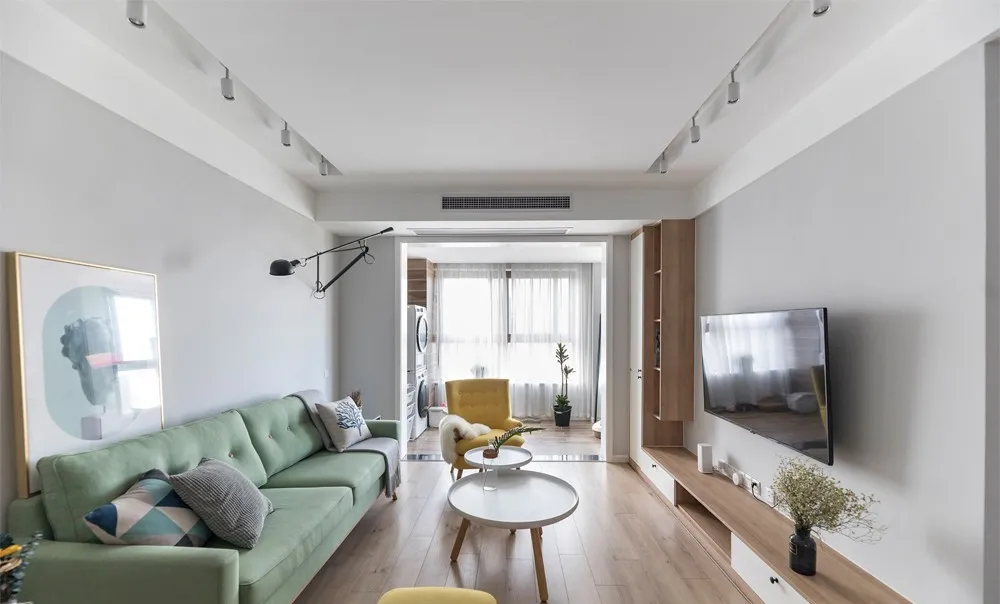 90平三居室北欧风格，书房和餐厅的开放式设计，堪称一绝！