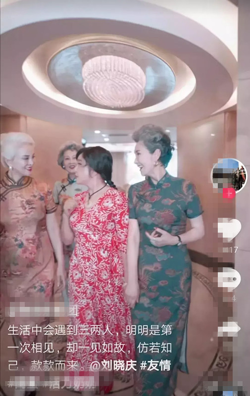 刘晓庆|刘晓庆独照很显眼，但是在奶奶堆里即使站C位都输了