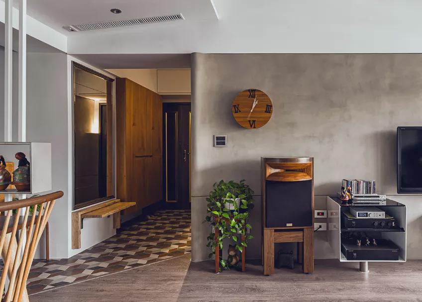 |45度角空间分隔,这个25坪的房子空间利用率增加百分之三十