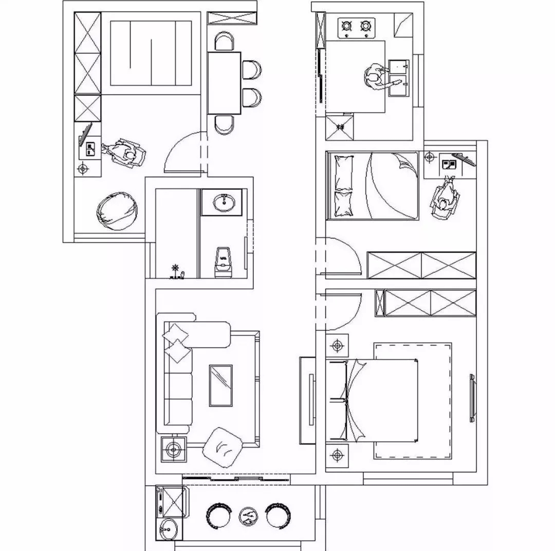 |80㎡小户型现代北欧风,95小夫妻要钱要花在刀刃上!