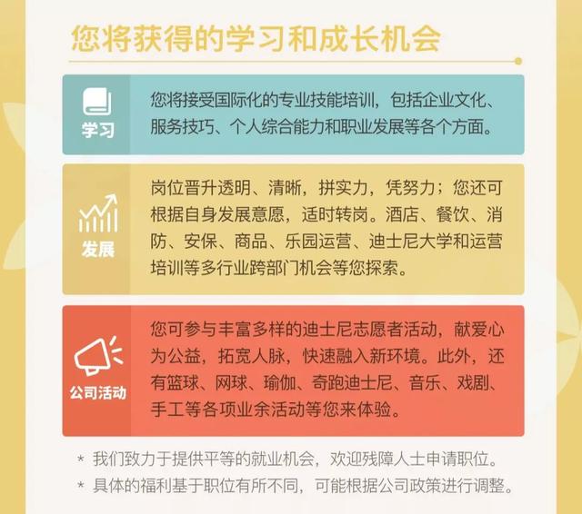 职业规划|迪士尼度假区招聘中心最新通告：每周二、三现场招聘会暂改为线上举行
